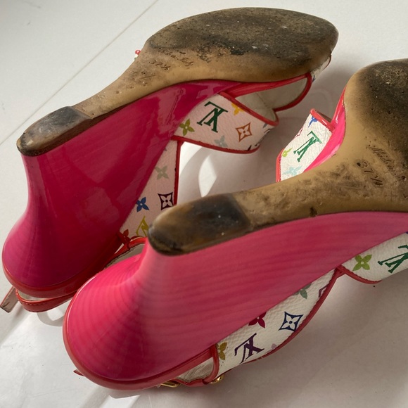 Louis Vuitton pink Multicolor Monogram shoes - Picture 6 of 15